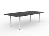 Cubit Boardroom Table-Meeting Room Furniture-Black-White-Commercial Traders - Office Furniture