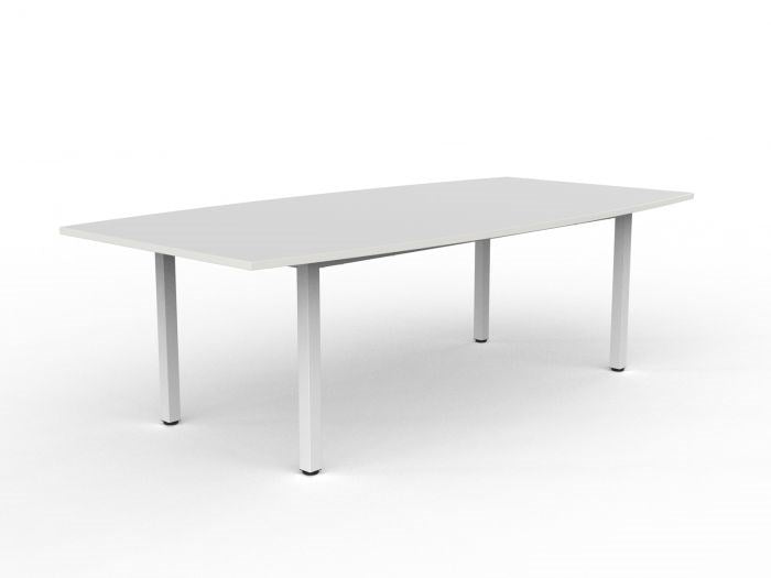 Cubit Boardroom Table-Meeting Room Furniture-White-White-Commercial Traders - Office Furniture