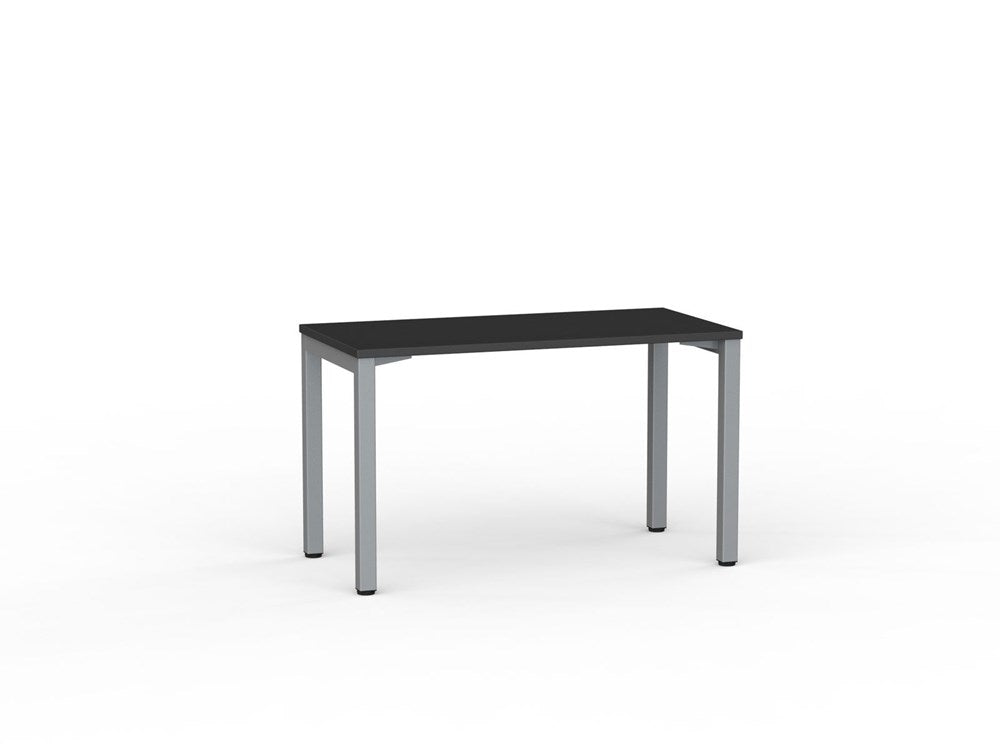 Cubit Desk-Desking-1200 x 600-Black-White-Commercial Traders - Office Furniture