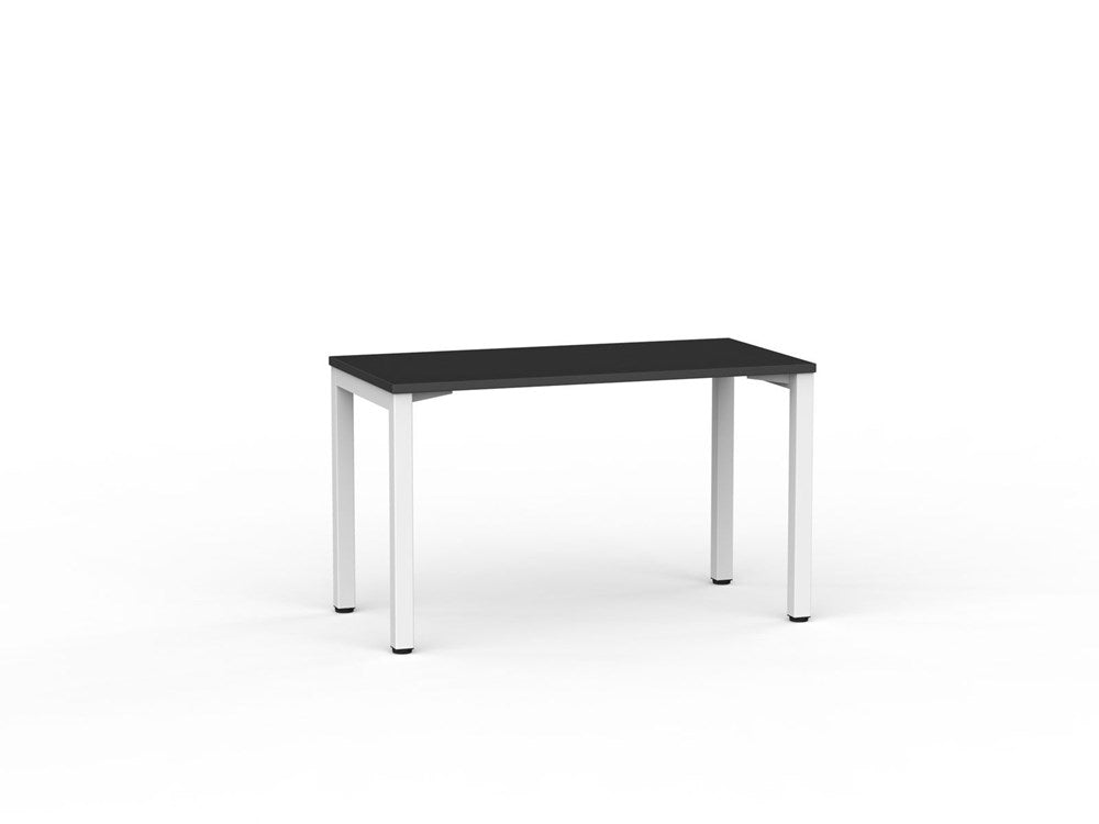 Cubit Desk-Desking-1200 x 600-Black-Silver-Commercial Traders - Office Furniture