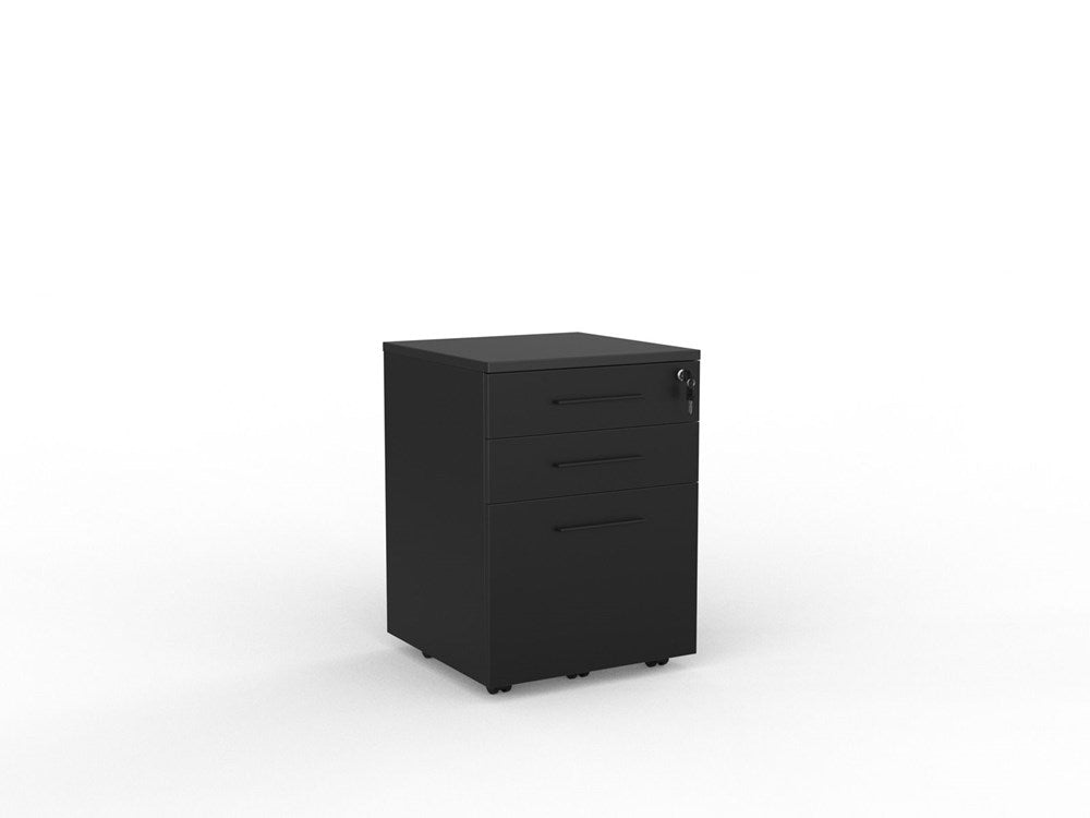 Cubit Under Desk Drawers-Storage-Black-2 Drawer and File-Black-Commercial Traders - Office Furniture