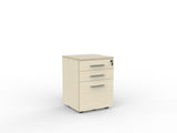 Cubit Under Desk Drawers-Storage-Nordic Maple-2 Drawer and File-Silver-Commercial Traders - Office Furniture