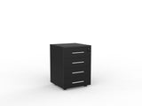 Cubit Under Desk Drawers-Storage-Black-4 Drawers-White-Commercial Traders - Office Furniture