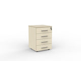 Cubit Under Desk Drawers-Storage-Nordic Maple-4 Drawers-Silver-Commercial Traders - Office Furniture