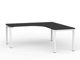 Cubit Corner Desk-Desking-1800 x 1800 x 700-Black-White-Commercial Traders - Office Furniture