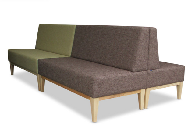 Easton 2 Seater-Reception Furniture-2 Seater-Lustrell (Vinyl)-Commercial Traders - Office Furniture