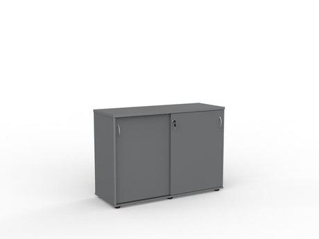 Ergoplan Credenza-Storage-Silver-No Hutch-Commercial Traders - Office Furniture