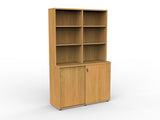 Ergoplan Credenza-Storage-Tawa-With Matching Hutch-Commercial Traders - Office Furniture