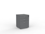 Ergoplan Under Desk Drawers-Storage-Silver-2 Drawer and File-Locking-Commercial Traders - Office Furniture