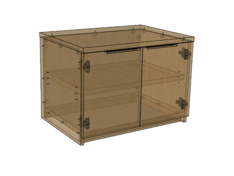 Essentials Printer Cupboard-Office Storage-Affinity Maple-North Island-Commercial Traders - Office Furniture
