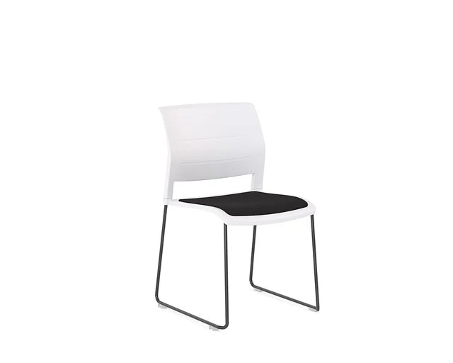 Mote Chair - Padded Seat and Back-Meeting Room Furniture-White-Breathe-White-Commercial Traders - Office Furniture