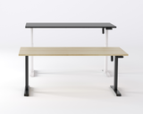 Haven Boost Height Adjustable Desk 1500 W-Desking-White-White-Commercial Traders - Office Furniture