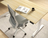 Haven Electric Standing Desk - Rectangular Top-Desking-1200 x 700-White-Black-Commercial Traders - Office Furniture