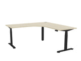 Haven Electric Corner Workstation-Desking-1800 x 1800-Nordic Maple-Black-Commercial Traders - Office Furniture