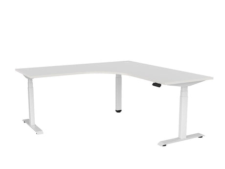 Haven Electric Corner Workstation-Desking-1800 x 1800-White-White-Commercial Traders - Office Furniture