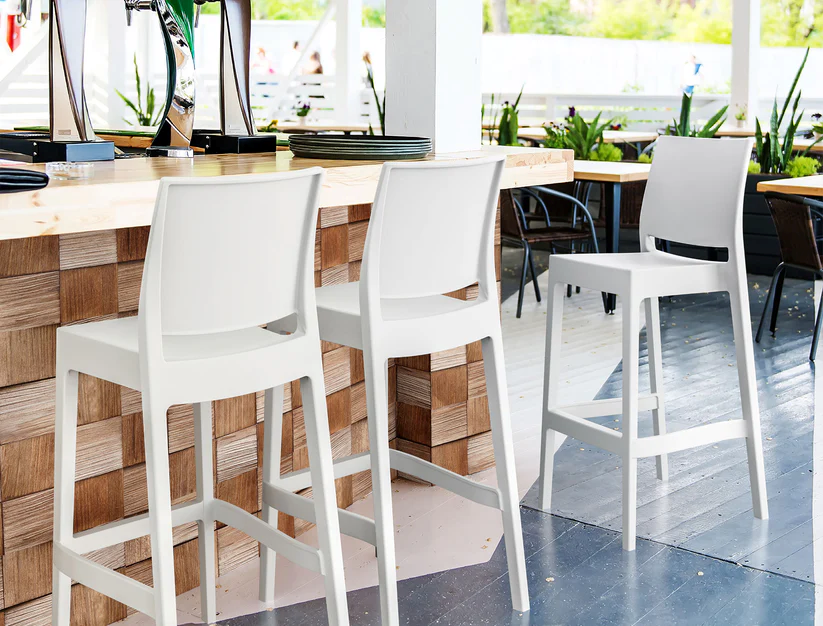 MayMay Stool 750H-Barstools-Black-Commercial Traders - Office Furniture