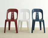 Inde Stackable Chair - Great Value-Lunchroom Chairs-Burgundy Red-Commercial Traders - Office Furniture