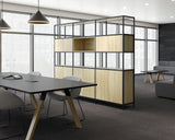 Kubix Modular 3-Unit System with Cupboards, Cubby & Planters-Office Storage-White-Commercial Traders - Office Furniture