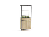 Kubix Configuration 1-Office Storage-Atlantic Oak-Commercial Traders - Office Furniture