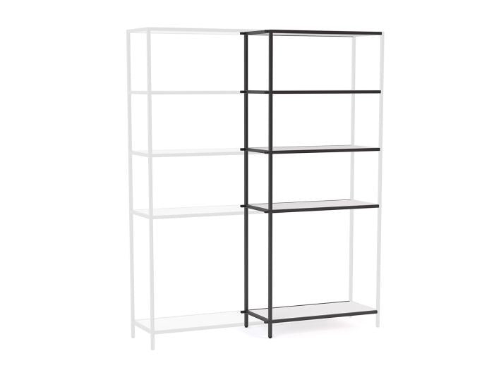 Kubix Shelving Middle Section-Storage-White-Commercial Traders - Office Furniture