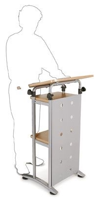 Essentials Lectern-Meeting Room Furniture-Commercial Traders - Office Furniture