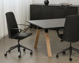 Ligna Boardroom Table Frame 3m-Meeting Room Furniture-Oak-Commercial Traders - Office Furniture
