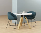 Ligna Meeting/Breakout Table Frame-Meeting Room Furniture-900 or 1200 Round-Commercial Traders - Office Furniture