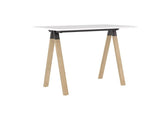 Ligna Bar Leaner-Meeting Tables-1600 x 900-White-Commercial Traders - Office Furniture