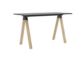 Ligna Bar Leaner-Meeting Tables-1800 x 900-Black-Commercial Traders - Office Furniture