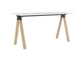 Ligna Bar Leaner-Meeting Tables-2100 x 900-White-Commercial Traders - Office Furniture