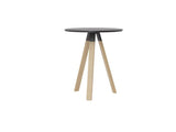 Ligna Bar Leaner-Meeting Tables-900 Round-Black-Commercial Traders - Office Furniture