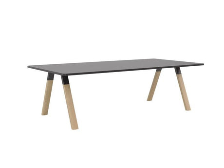 Ligna Boardroom Table 2.4m-Meeting Tables-Black-Commercial Traders - Office Furniture