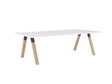 Ligna Boardroom Table 2.4m-Meeting Tables-White-Commercial Traders - Office Furniture