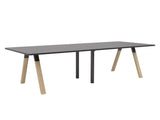 Ligna Boardroom Table 3m-Meeting Tables-Metal-Black-Commercial Traders - Office Furniture