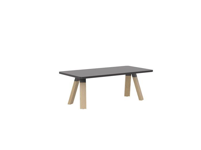 Ligna Coffee Table-Coffee Tables-1200 x 600-Black-Commercial Traders - Office Furniture