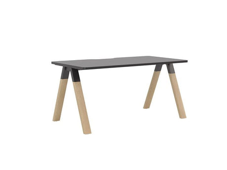 Ligna Desk-Desks-1500 x 800-Black-Commercial Traders - Office Furniture