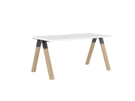 Ligna Desk-Desks-1500 x 800-White-Commercial Traders - Office Furniture