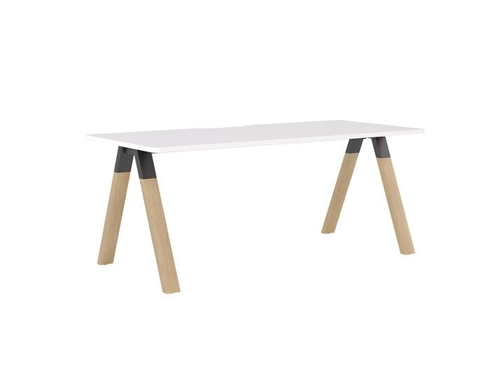 Ligna Desk-Desks-1800 x 800-White-Commercial Traders - Office Furniture