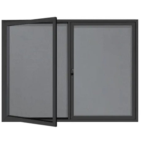 Outdoor Lockable Notice Board (Pinboard)-Lockable Noticeboards-900 x 1200-Commercial Traders - Office Furniture