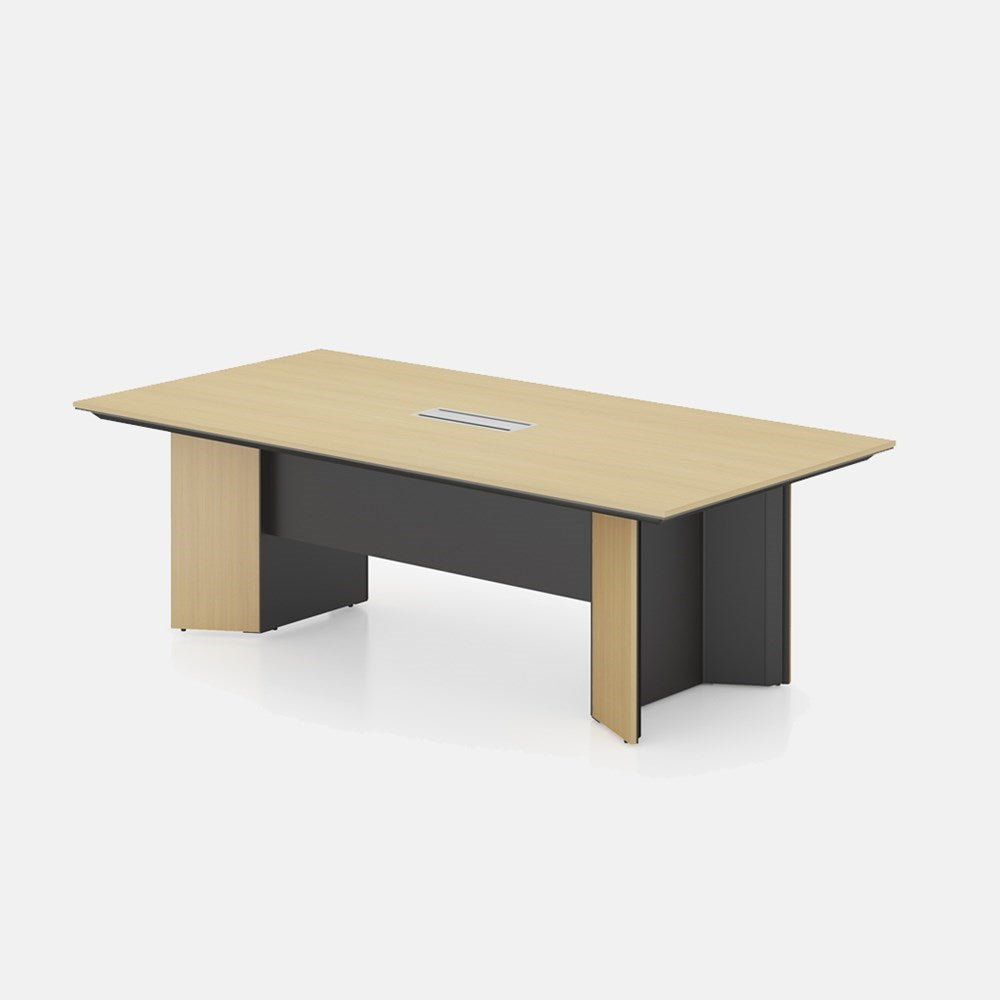 Maxim Boardroom Table-Meeting Tables-White Oak-2400 x 1200-Commercial Traders - Office Furniture
