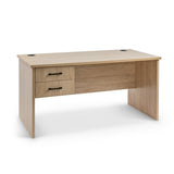 Oki Straight Desk with Drawers-Desks-1200-Commercial Traders - Office Furniture