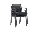 Ozone Meeting Chair-Meeting Room Furniture-Standard Black-Commercial Traders - Office Furniture