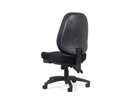 Plymouth Express Highback Office Chair - Black Only-Office Chairs-No Arms Thanks-Flat Pack Please-Commercial Traders - Office Furniture