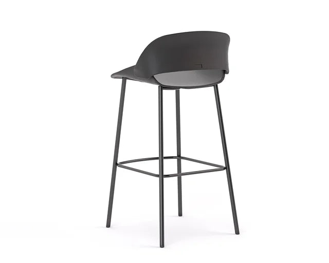 Raven Bar Stool-Lunchroom Chairs-Black-Commercial Traders - Office Furniture