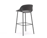 Raven Bar Stool-Lunchroom Chairs-Black-Commercial Traders - Office Furniture