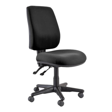 Buro Roma 2 Chair - High Back-Office Chairs-Black - Quickship-No Thanks-Assembled - Other Areas-Commercial Traders - Office Furniture