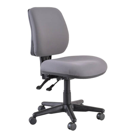 Buro Roma 2 Chair - Mid Back-Office Chairs-Black - Quickship-No Thanks-Flat Pack Please-Commercial Traders - Office Furniture