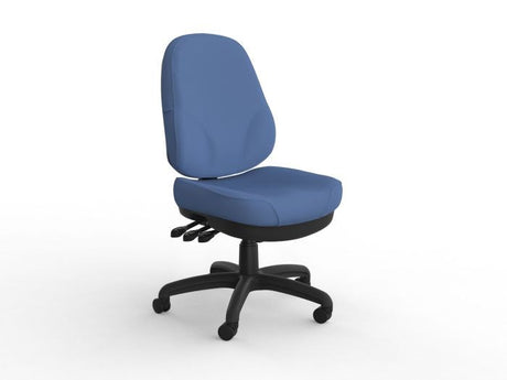 Plymouth Chair-Office Chairs-Breathe Baby Blue-No Arms Thanks-Commercial Traders - Office Furniture