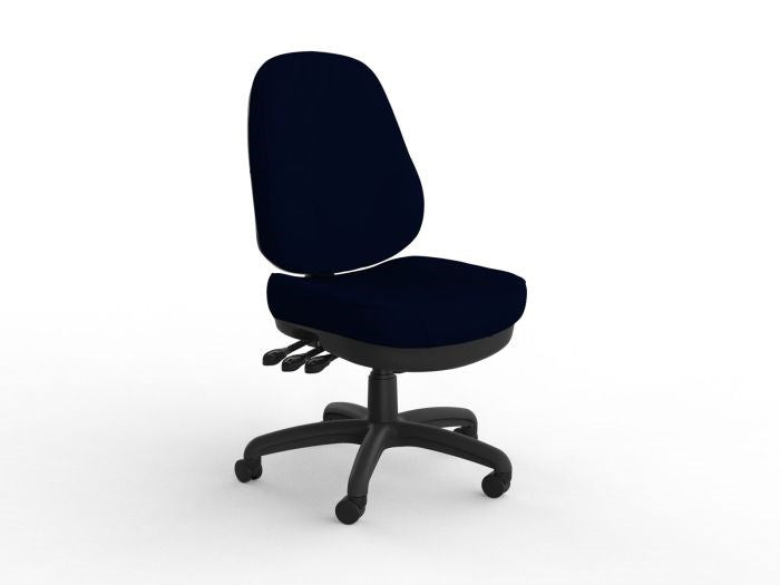 Plymouth Heavy Duty Chair-Office Chairs-Breathe Navy-No Arms Thanks-Commercial Traders - Office Furniture