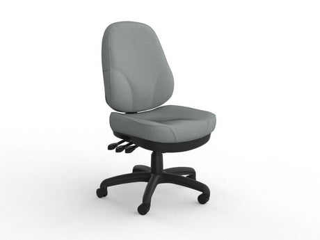 Plymouth Heavy Duty Chair-Office Chairs-Splice Grey-No Arms Thanks-Commercial Traders - Office Furniture